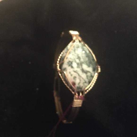 NEW~Moss Agate Bracelet - Picture 4 of 5